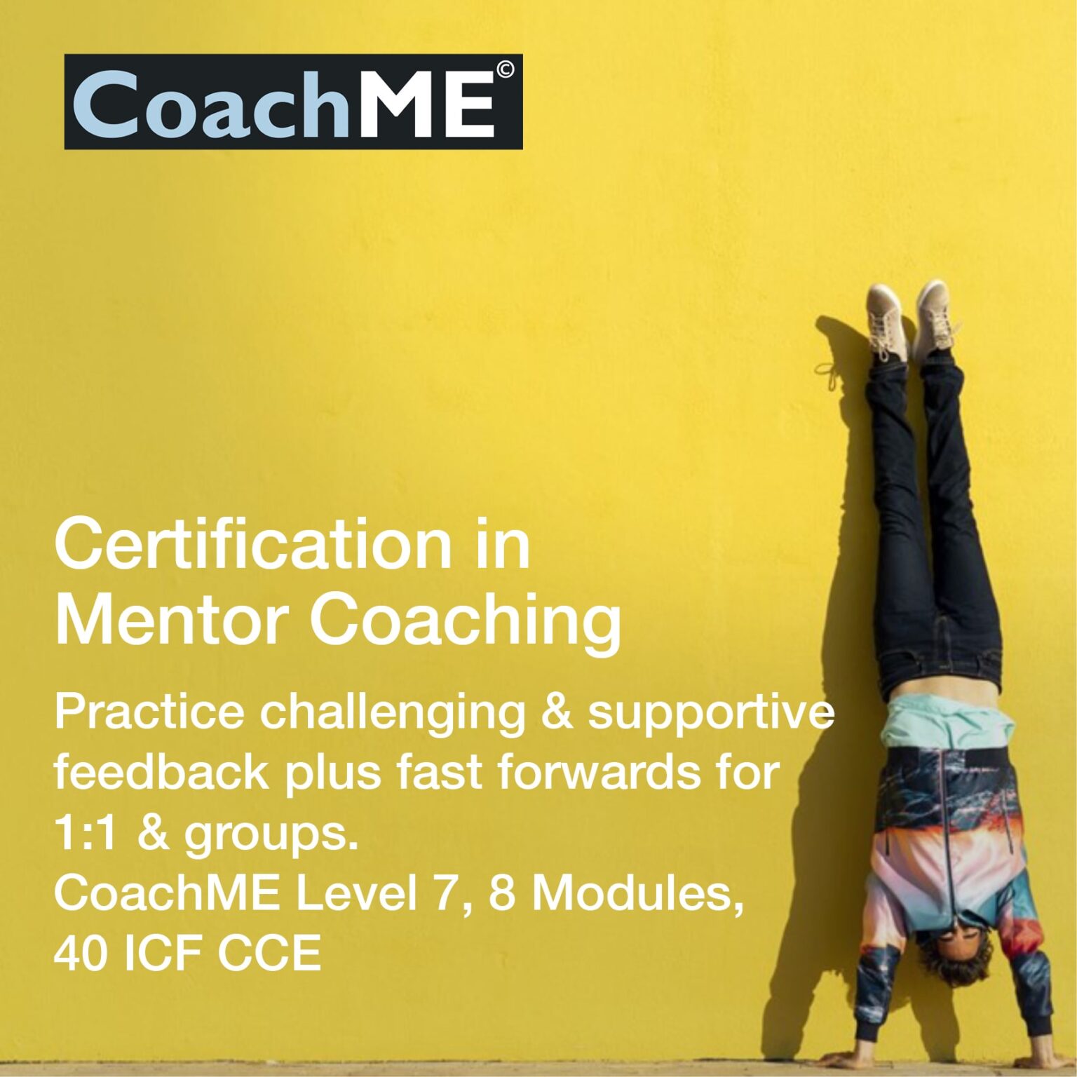 CERTIFICATION IN MENTOR COACHING COACHME© LEVEL 7 Beckett Mcinroy